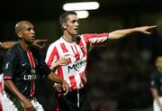 14 September 2006; Gary Beckett, Derry City. UEFA Cup, First Round, First leg fixture, Derry City v Paris St Germain, Brandywell, Derry. Picture credit: Oliver McVeigh / SPORTSFILE