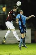 10 November 2006; Stephen Paisley, Longford Town, in action against Paul Byrne, UCD.Longford Town. eircom League Premier Division, UCD v Longford Town, Belfield Park, Dublin. Picture credit: Ray Lohan / SPORTSFILE