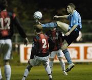 10 November 2006; Derek Doyle, UCD, in action against Stephen Gough, Longford Town. eircom League Premier Division, UCD v Longford Town, Belfield Park, Dublin. Picture credit: Ray Lohan / SPORTSFILE