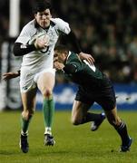 11 November 2006; Shane Horgan, Ireland, escapes the tackle of Bryan Habana, South Africa. Autumn Internationals, Ireland v South Africa, Lansdowne Road, Dublin. Picture credit: David Maher / SPORTSFILE