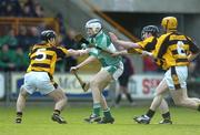 12 November 2006; T.J. Reid, Ballyhale Shamrocks, in action against John O'Connor, 5, Paddy Whiteley and Mick O'Leary, 6, Rathnure. AIB Leinster Senior Club Hurling Championship, Rathnure v Ballyhale Shamrocks, Wexford Park, Co. Wexford. Picture credit: Aoife Rice / SPORTSFILE