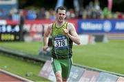 20 August 2014; Team Ireland's Michael McKillop, from Newtownabbey, Co. Antrim, on his way to winning the men's 800m - T38 final in a time of 1:58.16. 2014 IPC Athletics European Championships, Swansea University, Swansea, Wales. Picture credit: Luc Percival / SPORTSFILE