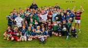20 August 2014; Leinster and Ireland rugby players Devin Toner and Jack McGrath with participants during The Herald Leinster Rugby Summer Camps in Clontarf RFC, Dublin. Picture credit: Piaras O Midheach / SPORTSFILE