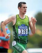 20 August 2014; Team Ireland's Michael McKillop, from Newtownabbey, Co. Antrim, on his way to winning the men's 800m - T38 final in a time of 1:58.16. 2014 IPC Athletics European Championships, Swansea University, Swansea, Wales. Picture credit: Chris Vaughan / SPORTSFILE