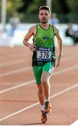 20 August 2014; Team Ireland's Andrew Flynn, from Stepaside, Dublin, competing in the men's 5,000m - T13 final, where he finished seventh in a new personal best time of 16:47.69. 2014 IPC Athletics European Championships, Swansea University, Swansea, Wales. Picture credit: Steve Pope / SPORTSFILE