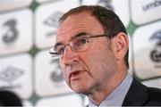 21 August 2014; Republic of Ireland manager Martin O'Neill during a press conference ahead of their side's International Friendly match against Oman on Wednesday September 3rd. Republic of Ireland Press Conference, FAI Headquarters, Abbotstown, Dublin. Picture credit: Matt Browne / SPORTSFILE
