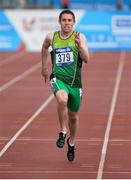 21 August 2014; Team Ireland's Jason Smyth, from Eglinton, Co. Derry, on his way to winning the men's 200m - T12 final, in a time of 21.67. 2014 IPC Athletics European Championships, Swansea University, Swansea, Wales. Picture credit: Chris Vaughan / SPORTSFILE