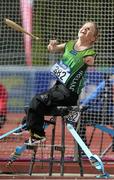 22 August 2014; Team Ireland's Catherine O'Neill, from New Ross, Wexford, competing in the women's club throw - F32 / F51 final, where she finished sixth with a throw of 11.76. 2014 IPC Athletics European Championships, Swansea University, Swansea, Wales. Picture credit: Steve Pope / SPORTSFILE