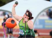 22 August 2014; Team Ireland's Lorraine Regan, from Kilcormac, Co. Offaly, competing in the women's shot put final, where she finished fifth with a throw of 6.88. 2014 IPC Athletics European Championships, Swansea University, Swansea, Wales. Picture credit: Steve Pope / SPORTSFILE