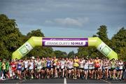23 August 2014; A view of the start of the Frank Duffy 10 Mile SSE Airtricity Dublin Race Series 2014. Phoenix Park, Dublin. Picture credit: Pat Murphy / SPORTSFILE