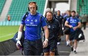 23 August 2014; Leinster's Darragh Fanning arrives before the match. Pre-Season Friendly, Northampton v Leinster, Franklins Gardens, Northampton, England. Picture credit: Ramsey Cardy / SPORTSFILE
