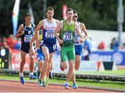 23 August 2014; Team Ireland's Michael McKillop, from Newtownabbey, Co. Antrim, leads the field during the T38 men's 1,500m final, where he finished first in a time of 4:16.73. 2014 IPC Athletics European Championships, Swansea University, Swansea, Wales. Picture credit: Chris Vaughan / SPORTSFILE