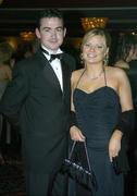 10 November 2006; Peadar Carton and Shauna Morris at the 2006 Opel GPA Player of the Year Awards. Gaelic Player Assoication Awards, Citywest Hotel, Dublin. Picture credit: Brendan Moran / SPORTSFILE