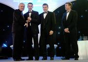 10 November 2006; Marc O Se, Kerry, receives his award from An Taoiseach Bertie Ahern, TD, in the company of Dessie Farrell, Chief Executive, GPA and Dave Sheerin, Opel Ireland, at the 2006 Opel GPA Player of the Year Awards. Gaelic Player Assoication Awards, Citywest Hotel, Dublin. Picture credit: Brendan Moran / SPORTSFILE