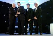 10 November 2006; Darragh O Se, Kerry, receives his award from An Taoiseach Bertie Ahern, TD, in the company of Dessie Farrell, Chief Executive, GPA and Dave Sheerin, Opel Ireland, at the 2006 Opel GPA Player of the Year Awards. Gaelic Player Assoication Awards, Citywest Hotel, Dublin. Picture credit: Brendan Moran / SPORTSFILE