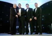10 November 2006; Tony Browne, Waterford, receives his award from An Taoiseach Bertie Ahern, TD, in the company of Dessie Farrell, Chief Executive, GPA and Dave Sheerin, Opel Ireland, at the 2006 Opel GPA Player of the Year Awards. Gaelic Player Assoication Awards, Citywest Hotel, Dublin. Picture credit: Brendan Moran / SPORTSFILE