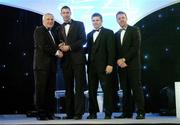 10 November 2006; Dan Shanahan, Waterford, receives his award from An Taoiseach Bertie Ahern, TD, in the company of Dessie Farrell, Chief Executive, GPA and Dave Sheerin, Opel Ireland, at the 2006 Opel GPA Player of the Year Awards. Gaelic Player Assoication Awards, Citywest Hotel, Dublin. Picture credit: Brendan Moran / SPORTSFILE