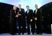 10 November 2006; Henry Shefflin, Kilkenny, receives his Opel / GPA Hurler of the Year award from An Taoiseach Bertie Ahern, TD, in the company of Dessie Farrell, Chief Executive, GPA and Dave Sheerin, Opel Ireland, at the 2006 Opel GPA Player of the Year Awards. Gaelic Player Assoication Awards, Citywest Hotel, Dublin. Picture credit: Brendan Moran / SPORTSFILE