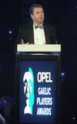 10 November 2006; Dave Sheerin, Opel Ireland, speaking at the 2006 Opel GPA Player of the Year Awards. Gaelic Player Assoication Awards, Citywest Hotel, Dublin. Picture credit: Pat Murphy / SPORTSFILE