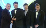 10 November 2006; Bryan Cullen, Dublin, receives his award from An Taoiseach Bertie Ahern, TD, in the company of Dessie Farrell, Chief Executive, GPA and Dave Sheerin, Opel Ireland, at the 2006 Opel GPA Player of the Year Awards. Gaelic Player Assoication Awards, Citywest Hotel, Dublin. Picture credit: Pat Murphy / SPORTSFILE