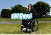 30 May 2016; Hand cyclist Ciara Staunton pictured at today's launch to mark '100 Days to Rio' with Paralympics Ireland and their new Rio 2016 Mobile App at the Irish Institute of Sport, National Sports Campus, Abbotstown, Dublin. Photo by Sam Barnes/Sportsfile