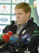 13 November 2006; Republic of Ireland manager Stephen Staunton during a press conference. Lansdowne Road, Dublin. Picture credit: David Maher / SPORTSFILE