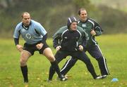 15 November 2006; Rory Best, left, Brian O'Driscoll, and Girvan Dempsey, right, during Ireland rugby squad training. St. Gerard's School, Bray, Co. Wicklow. Picture credit: Brian Lawless / SPORTSFILE