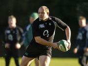 17 November 2006; Rory Best in action during Ireland rugby squad training. Back pitch, Lansdowne Road, Dublin. Picture credit: Brendan Moran / SPORTSFILE