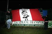 17 November 2006; Derry City fans set up a flag before the match. eircom League Premier Division, Derry City v Cork City, Brandywell, Derry. Picture credit: Russell Pritchard / SPORTSFILE