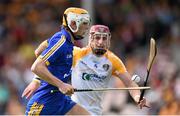 23 August 2014; Aaron Cunningham, Clare, in action against Ryan McCambridge, Antrim. Bord Gáis Energy GAA Hurling Under 21 All-Ireland Championship, Semi-Final, Clare v Antrim, Semple Stadium, Thurles, Co. Tipperary. Picture credit: Stephen McCarthy / SPORTSFILE