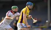 23 August 2014; Jack Guiney, Wexford, in action against Adrian Tuohy, Galway. Bord Gáis Energy GAA Hurling Under 21 All-Ireland Championship, Semi-Final, Galway v Wexford, Semple Stadium, Thurles, Co. Tipperary. Picture credit: Stephen McCarthy / SPORTSFILE