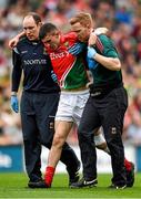 24 August 2014; Cian Hanley, Mayo, leaves the pitch after picking up an injury during the first half. Electric Ireland GAA Football All-Ireland Minor Championship, Semi-Final, Kerry v Mayo, Croke Park, Dublin. Picture credit: Stephen McCarthy / SPORTSFILE