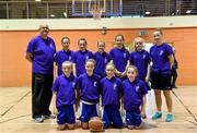 24 August 2014; Team of Oran more/Maree, Galway, representing Connacht  in the final of the Basketball Girls Under 13 Final . HSE Community Games August Festival 2014, Athlone Institute of Technology, Athlone, Co. Westmeath.  Picture credit: David Maher / SPORTSFILE