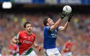 24 August 2014; Paul Geaney, Kerry, in action against Ger Cafferkey, Mayo. GAA Football All-Ireland Senior Championship, Semi-Final, Kerry v Mayo, Croke Park, Dublin. Picture credit: Stephen McCarthy / SPORTSFILE