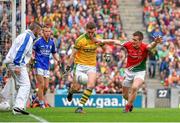 24 August 2014; Brian Kelly, Kerry, in action against Cillian O'Connor, Mayo. GAA Football All-Ireland Senior Championship, Semi-Final, Kerry v Mayo, Croke Park, Dublin. Picture credit: Ramsey Cardy / SPORTSFILE