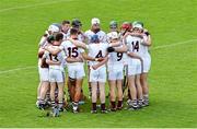 23 August 2014; The Galway team gather together in a huddle before the game. Bord Gáis Energy GAA Hurling Under 21 All-Ireland Championship, Semi-Final, Galway v Wexford, Semple Stadium, Thurles, Co. Tipperary. Picture credit: Diarmuid Greene / SPORTSFILE