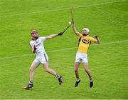 23 August 2014; Jonathan Glynn, Galway, in action against Liam Ryan, Wexford. Bord Gáis Energy GAA Hurling Under 21 All-Ireland Championship, Semi-Final, Galway v Wexford, Semple Stadium, Thurles, Co. Tipperary. Picture credit: Diarmuid Greene / SPORTSFILE