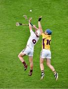 23 August 2014; Eanna Burke, Galway, in action against Jack Guiney, Wexford. Bord Gáis Energy GAA Hurling Under 21 All-Ireland Championship, Semi-Final, Galway v Wexford, Semple Stadium, Thurles, Co. Tipperary. Picture credit: Diarmuid Greene / SPORTSFILE