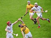 23 August 2014; Andrew Kenny, Wexford, in action against Cathal Mannion, Galway. Bord Gáis Energy GAA Hurling Under 21 All-Ireland Championship, Semi-Final, Galway v Wexford, Semple Stadium, Thurles, Co. Tipperary. Picture credit: Diarmuid Greene / SPORTSFILE
