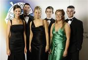 11 November 2006; At the 2006 Camogie All-Star Awards were, from left, Michaela, Donie, Debbie, Donal, Martha and Mark Morkan, all from Offaly. Citywest Hotel, Dublin. Picture credit: Brendan Moran / SPORTSFILE