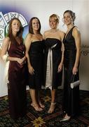 11 November 2006; At the 2006 Camogie All-Star Awards were, from left, Andrew Fitzpatrick, Eimear Butler, Anne McCluskey and Louise O'Hara, all from Dublin. Citywest Hotel, Dublin. Picture credit: Brendan Moran / SPORTSFILE