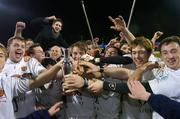 17 November 2006; Trinity College players celebrate victory. Annual Colours 2006, UCD v Trinity College, Donnybrook, Dublin. Picture credit: Matt Browne / SPORTSFILE