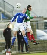 18 November 2006; Michael Halliday, Glentoran, in action against Ian Curran, Newry City. Carnegie Premier League, Newry City v Glentoran, The Showgrounds, Newry, Co. Down. Picture credit: Damien Eagers / SPORTSFILE