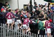 19 November 2006; A melee which erupted after the finish of the game. AIB Ulster Intermediate Football Championship Semi-Final, Ballymacnab, Armagh, v Stewartstown, Tyrone. Casement  Park, Belfast. Picture credit: Oliver McVeigh / SPORTSFILE