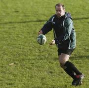 21 November 2006; Frankie Sheahan during Ireland rugby squad training. St. Gerard's School, Bray, Co. Wicklow. Picture credit: Brian Lawless / SPORTSFILE