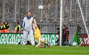 24 August 2014;  Kerry goalkeeper Brian Kelly is beaten by Cillian O'Connor's kick from the penalty spot. GAA Football All-Ireland Senior Championship, Semi-Final, Kerry v Mayo, Croke Park, Dublin. Picture credit: Ray McManus / SPORTSFILE