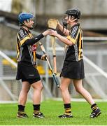 24 August 2014; Emma Kavanagh, left, and Kate McDonald, Kilkenny, celebrate after victory over Galway. Liberty Insurance All-Ireland Senior Camogie Championship Semi-Final, Galway v Kilkenny. Gaelic Grounds, Limerick. Picture credit: Diarmuid Greene / SPORTSFILE