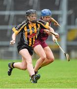 24 August 2014; Aine Connery, Kilkenny, in action against Therese Manton, Galway. Liberty Insurance All-Ireland Senior Camogie Championship Semi-Final, Galway v Kilkenny. Gaelic Grounds, Limerick. Picture credit: Diarmuid Greene / SPORTSFILE
