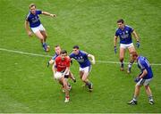 24 August 2014; Kevin McLoughlin, Mayo, in action against Kerry's, from left, Donnchadh Walsh, Fionn Fitzgerald, Michael Geaney, Aidan O'Mahony and Johnny Buckley. GAA Football All-Ireland Senior Championship, Semi-Final, Kerry v Mayo, Croke Park, Dublin. Picture credit: Pat Murphy / SPORTSFILE