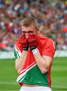 24 August 2014; David Clarke, Mayo, after the game. Electric Ireland GAA Football All-Ireland Minor Championship, Semi-Final, Kerry v Mayo, Croke Park, Dublin. Picture credit: Ray McManus / SPORTSFILE